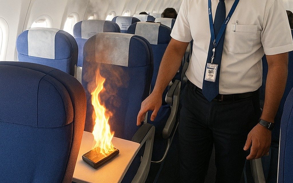 panic-grips-as-power-bank-catches-fire-on-indigo-flight-at-delhi-airport,-all-passengers-safe