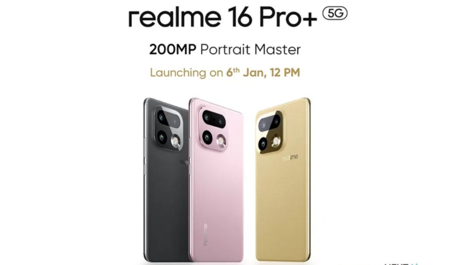 realme-16-pro-to-launch-in-india-on-january-6-with-200mp-camera,-7000mah-battery