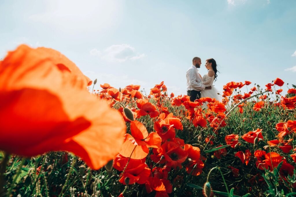 top-15-gemini-romantic-couple-flower-field-photo-prompts-in-4k-hd-with-a-magical,-realistic-touch