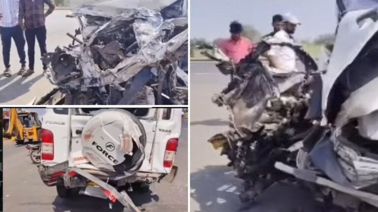 Pune Solapur Highway: Three Killed in Fatal Highway Crash After Vehicle Tyre Burst