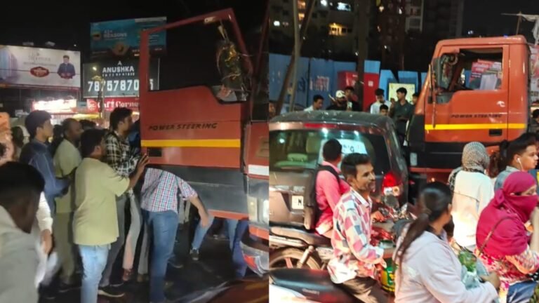 Pune: Tanker Hits Biker, Car At Undri’s Kad Nagar Chowk; Quick Medical Aid Saves Life