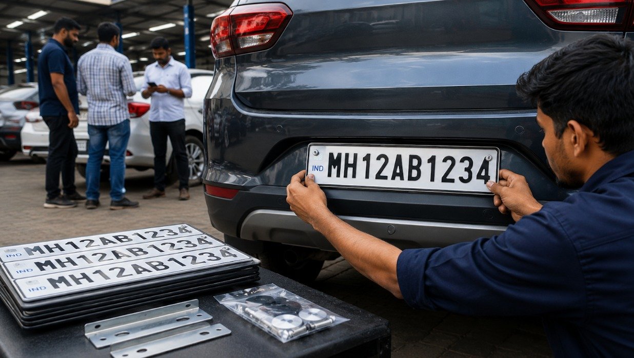 no-hsrp?-maharashtra-govt-warns-of-₹1,000-fine,-vehicle-services-may-be-blocked-from-july-1