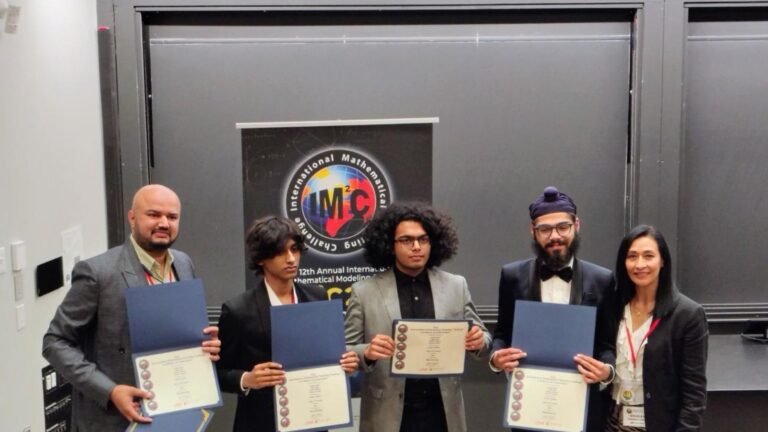 International recognition for Pune-Mumbai students in mathematical modelling