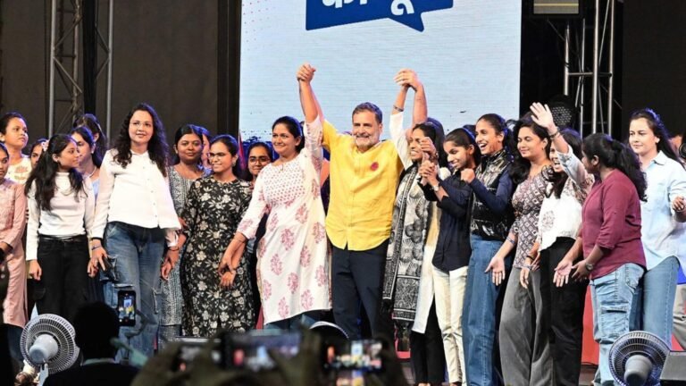 In Pune, Rahul Gandhi debunks patriarchy, says our fight is against ‘Manusmriti’ mindset