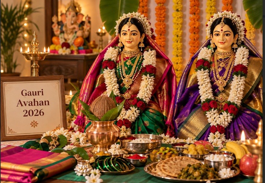 gauri-avahan-2026:-auspicious-muhurat,-puja-samagri-and-naivedya